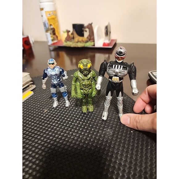 '78 Battlestar Galactica OVION 4"+'87 captain Power Major Hawk Masterson+ READ - Picture 1 of 10